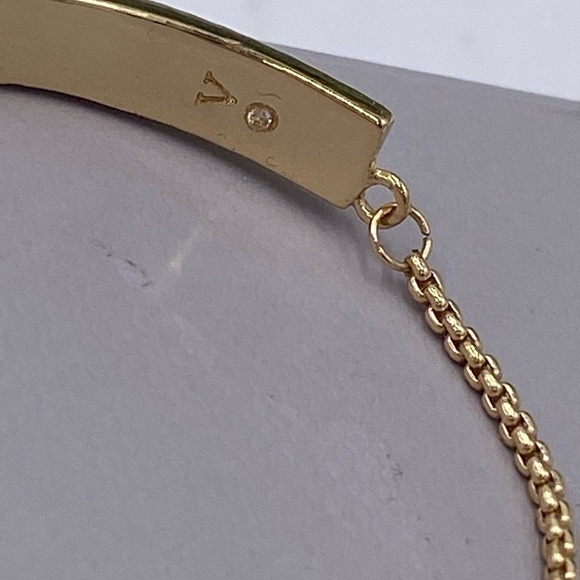Vince Camuto Gold Tone Pretty Pave Slider Bracelet Bolo Closure - Picture 12 of 13